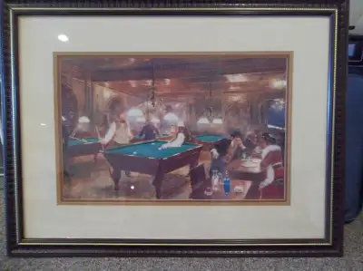 Pool table Games room wall picture, View more