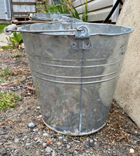 4 Metal Buckets (Concrete-Filled) for Tent Weights
