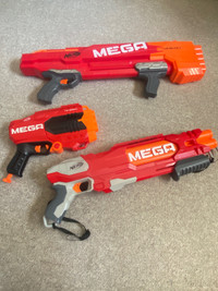 3 Nerf mega Nerf guns