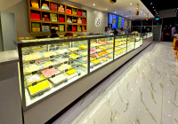 Pastry case, chocolate, macaron displays fridge,bakery.Financing