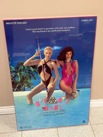Add some retro flair to your space with this original 'Bye Bye Baby' movie poster, featuring Brigitt...