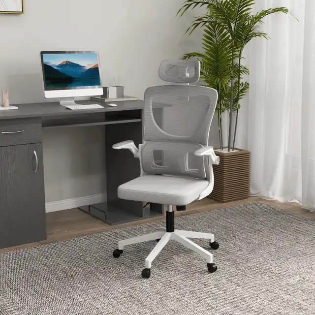 Ergonomic Office Chair with Auto-Adaptive Lumbar Support, High B in Chairs & Recliners in Markham / York Region - Image 11