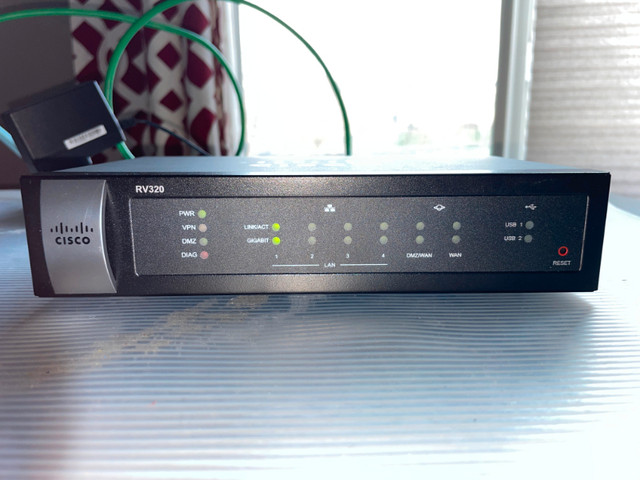 Cisco RV320 Dual Gigabit WAN VPN Router Tested Working in Networking in Strathcona County