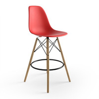 A PAIR OF RED BAR STOOLS with back for $120