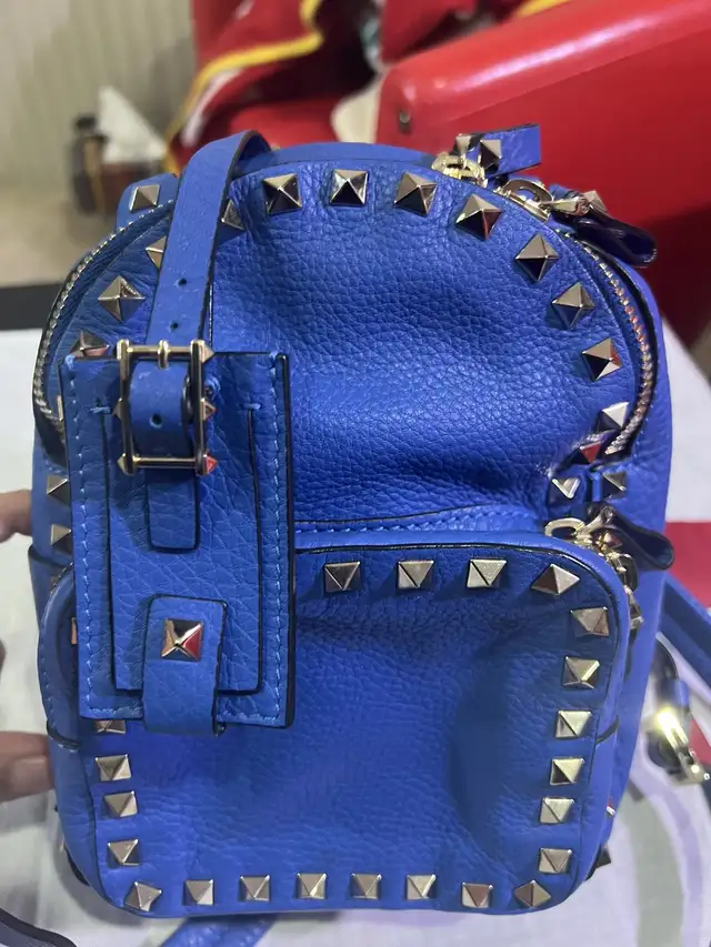 Valentino Mini Backpack in Azure Blue Leather in Women's - Bags & Wallets in Mississauga / Peel Region - Image 2