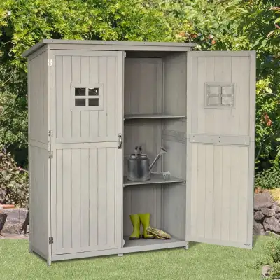Wooden 4x1.5ft Garden Sheds, Outdoor Storage with Windows, View more