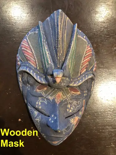 African, Indonesian masks made of Wood and Ceramic!, View more