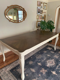 Large Solid Wood Dining Table