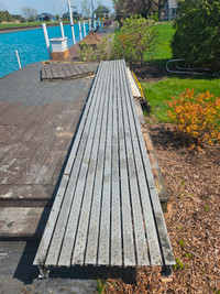 Aluminum marine walkway.