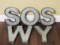 Metal Marquee Lighted Letters