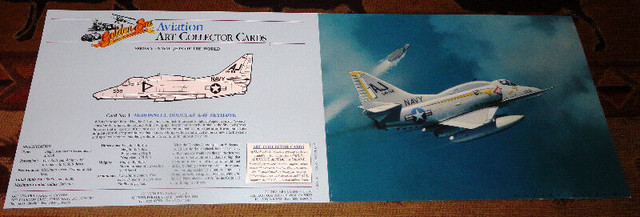 US Navy A-4 Skyhawk Collectible Card in Arts & Collectibles in Kawartha Lakes