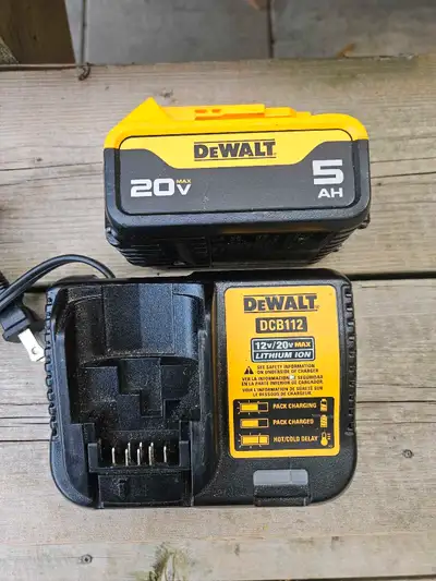 like new condition Battery charges to full capacity and maintains a long lasting charge DCB112 charg...