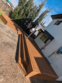 Deck and fence staining