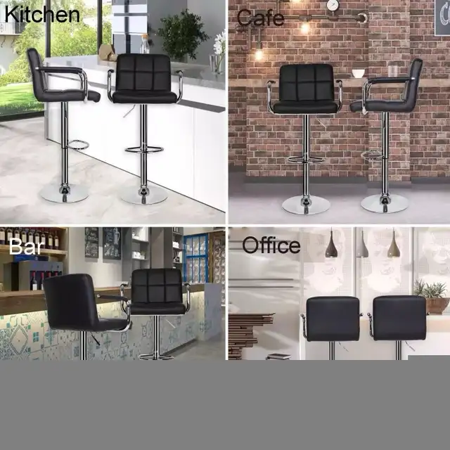 BRAND NEW BAR STOOL /HEIGHT ADJUSTABLE /LEATHER in Chairs & Recliners in City of Toronto - Image 6