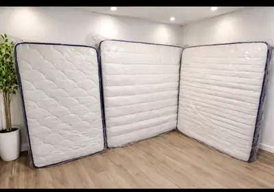 NEW TWIN,DOUBLE,QUEEN,KING MATTRESSES, PLATFORM BEDS AND SHEETS, View more