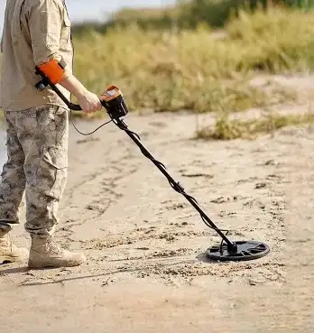 Metal Detector for Locating Property Marker., View more