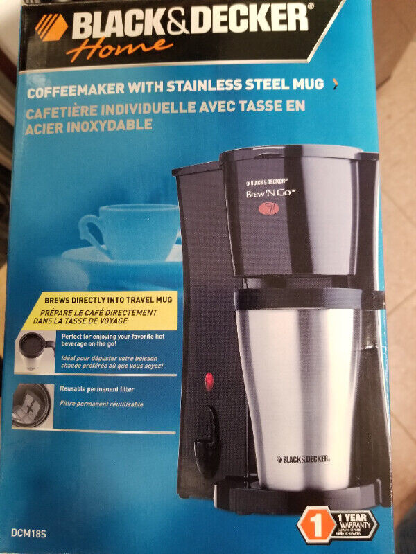 coffeemaker with stainless steel mug in General Electronics in Peterborough