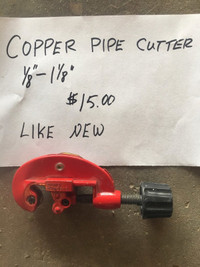 Copper pipe cutter