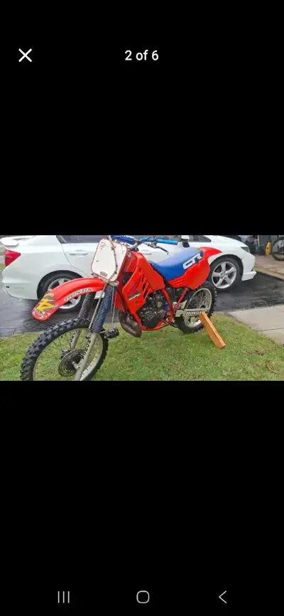 Selling 1985 honda cr 250 2 stroke. Rear item that can be restored and worth great value. Motor is i...