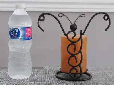 Metal Butterfly Candle Holder & Candle - BRAND NEW, View more