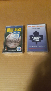 Toronto Maple Leafs and Blue Jays Sealed Cassette Tapes HTF LT 2