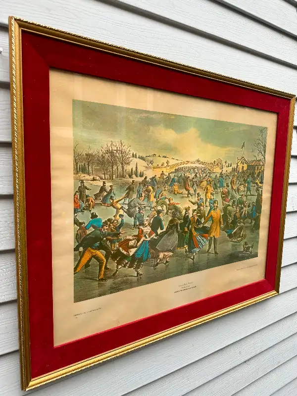 CADRE FRAME VINTAGE CENTRAL PARK SKATING POND NEW YORK O PARSONS62864363077763122