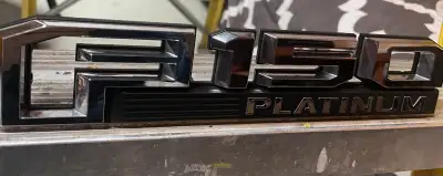Upgrade your Ford F-150 with this used, but stylish, Platinum emblem. It's the perfect way to add a...