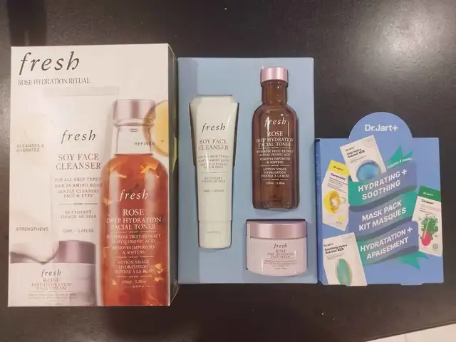 New, unused skincare bundle