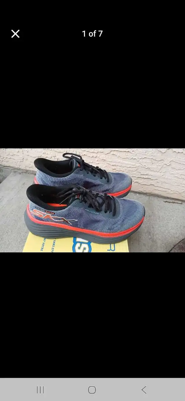 Skechers Slip On Running Shoes Men Size 7