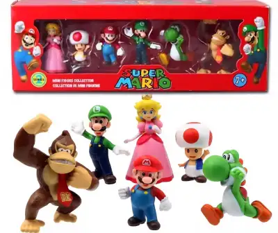 Super Mario Bros Figure Set (6 Pieces), View more