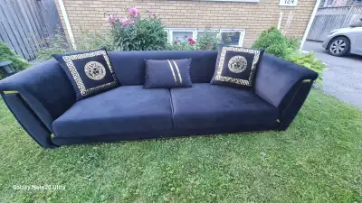 Black Velvet Couch, View more