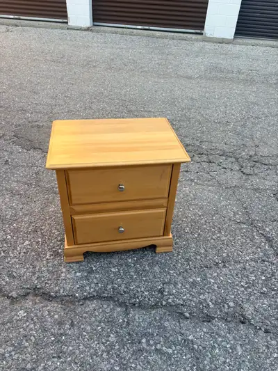 Free delivery used Light Wood Drawer Nightstand, View more