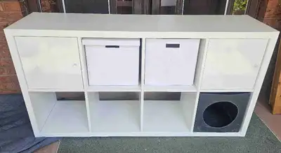 IKEA Kallax 4✘2 Shelf Unit with 2 doors, View more