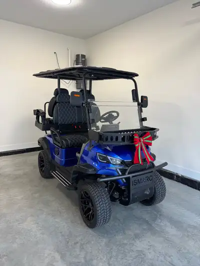 New golf cart for sale. Great machine! Tons of options 2+2 seating. Carbon fiber dash. Bluetooth ste...