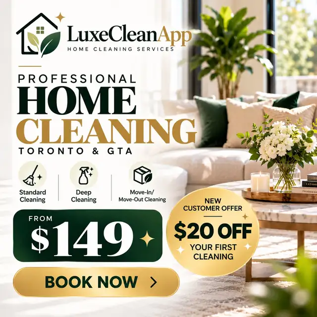 LuxeCleanApp Professional Home Cleaning