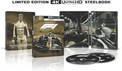 F1 Movie 4K Ultra High + Blu-ray Steelbook New Sealed Brand New factory sealed 4K Ultra High Definit...