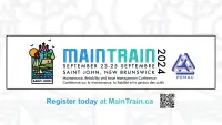 MainTrain 2024 - Maintenance and Asset Management Conference