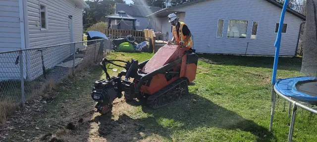 underground cable install 