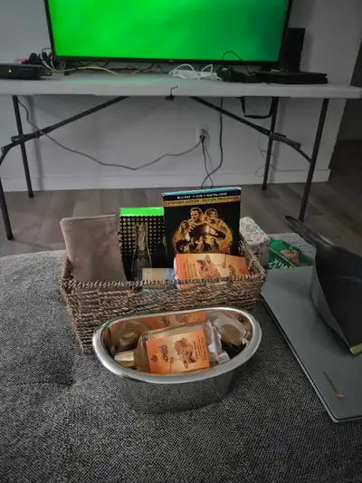my really beautiful bath and body perfume set and a new movie , View more