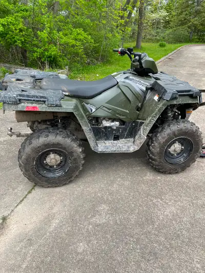 Polaris ATV Sportsman 570 only 150 km comes with plow,all very new condition,year 2017. Price $7500
