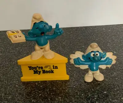 2 figurines Schtroumpfs (#1 et un ange), View more