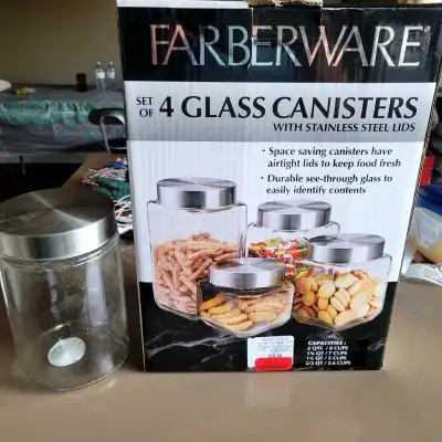 Glass Canisters, View more