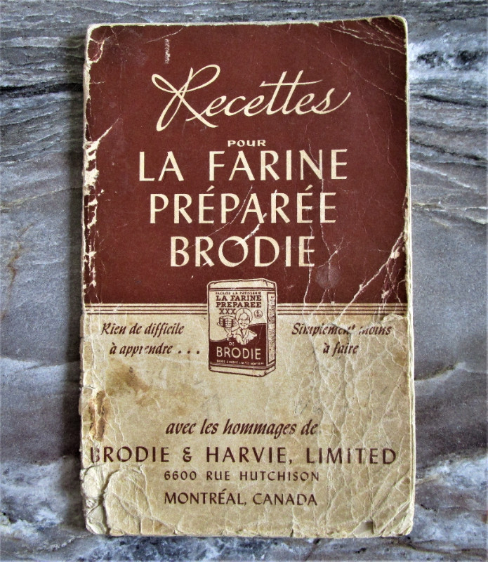 Vintage livre de recettes farine Brodie Art et objets de