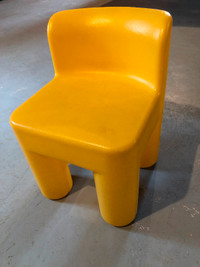 Little Tikes original yellow chunky chair