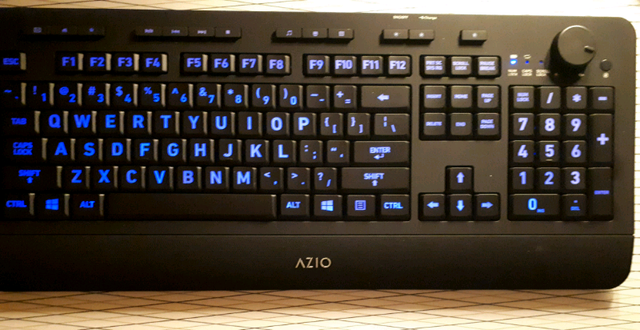 AZIO KB510W WIRELESS VISION Large Font LED Backllit Keyboad in Mice, Keyboards & Webcams in Mississauga / Peel Region - Image 3