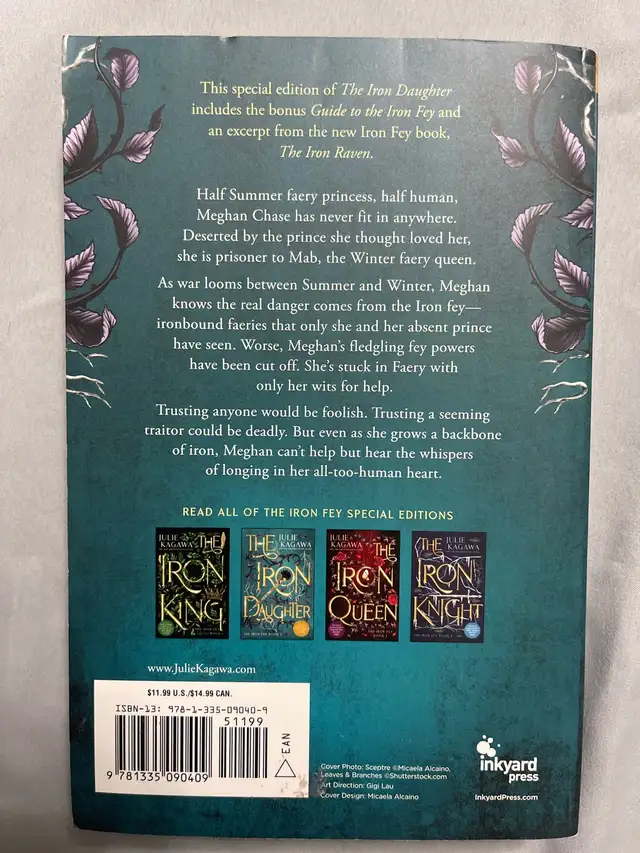 The Iron King and Iron Daughter (Iron Fey Books 1 & 2) in Children & Young Adult in Mississauga / Peel Region - Image 4