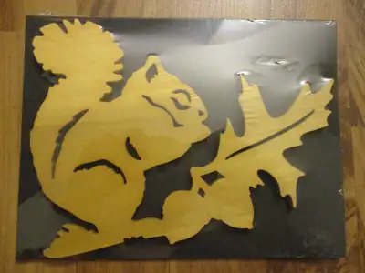 For Sale : Scroll saw Woodworking - hand made craft of a chipmunk. Excellent to display as a wall ha...