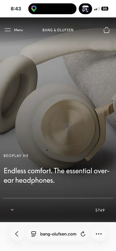 Selling a pair of used Bang & Olufsen Beoplay HX headphones. These headphones deliver exceptional so...