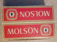 JEUX DE CARTES VINTAGES EN FORME DE CAISSE DE BIERE MOLSON