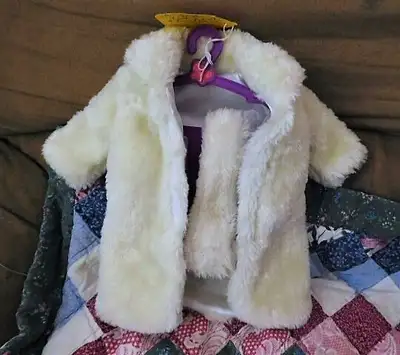 18" AG DOLL CLOTHES, TAG OR NOT, WINTER COAT, SKIRTS, MAPLEA TOP, View more